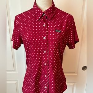 DIXXON women’s Lumbergh party short sleeve shirt. EUC in size Medium.